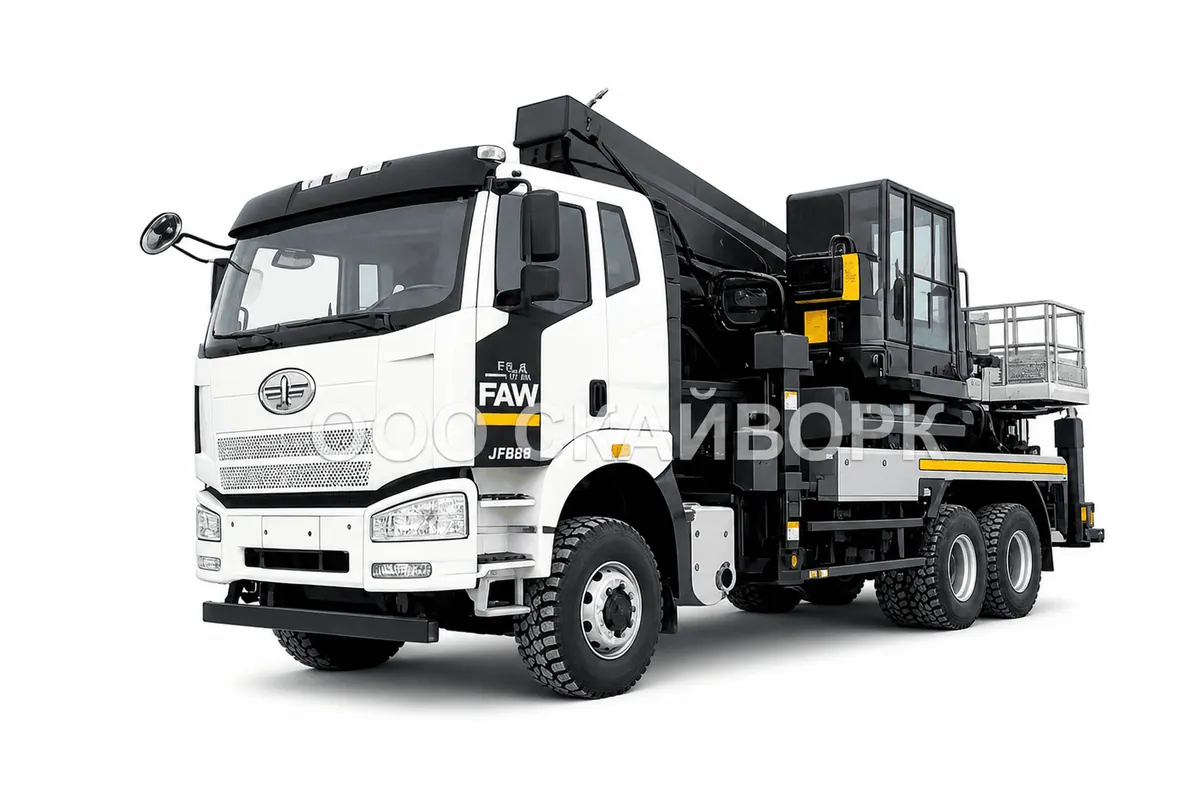 Автовышка 45 метров на базе вездехода FAW 6x6 — фото 1