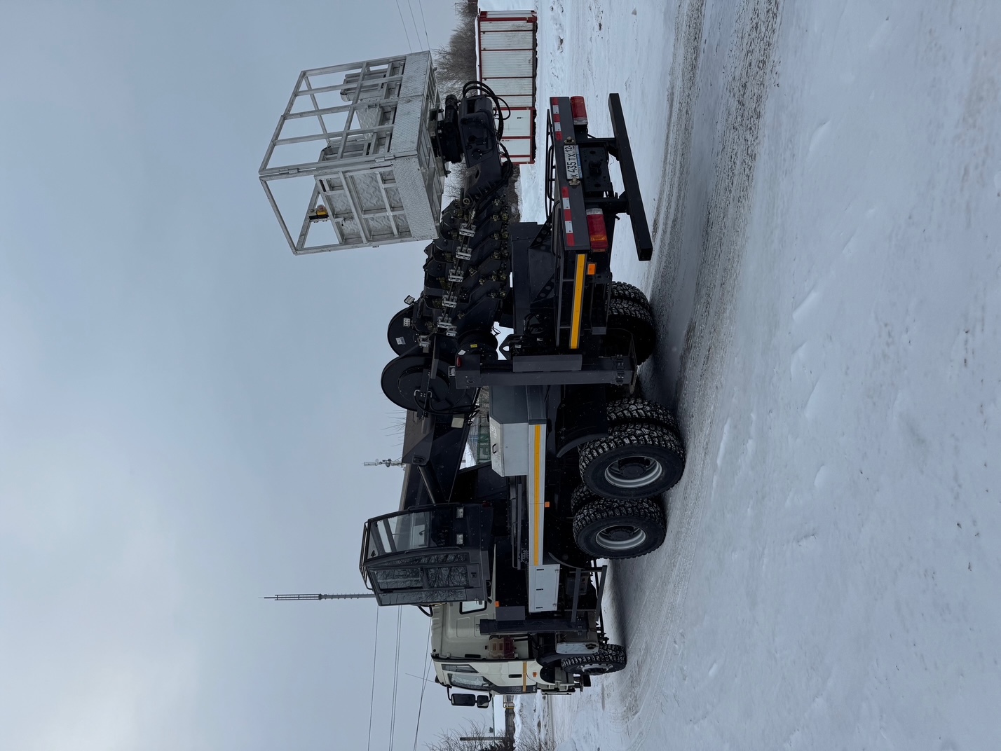 Автовышка 45 метров на базе вездехода FAW 6x6 Автогидроподъёмник на шасси FAW J6 6×6